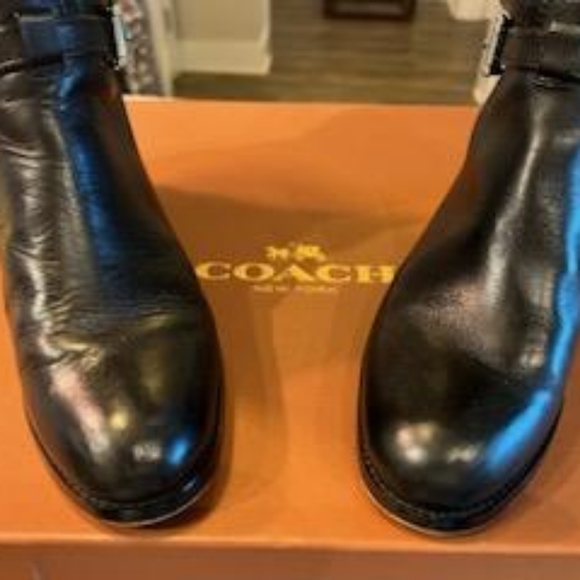 Coach Micha Calf Leather Boot in black - Picture 2 of 5